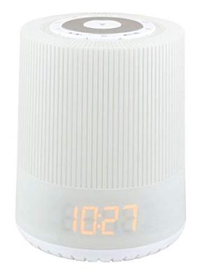 Soundmaster UR230WE wekkerradio natuurlijke geluiden kleurwisselend LED-nachtlampje wake-up light leeslamp dimbaar gangreserve