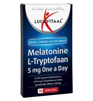 Lucovitaal Melatonine L-Tryptofaan 5mg Tabletten Lucovitaal Melatonine L-Tryptofaan 5mg Tabletten