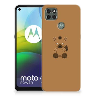 Motorola Moto G9 Power Telefoonhoesje met Naam Baby Hyena Motorola Moto G9 Power Telefoonhoesje met Naam Baby Hyena