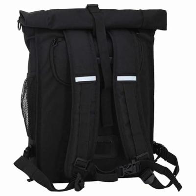 VidaXL Fietstas zwart 31 x 13 x 58 cm polyester