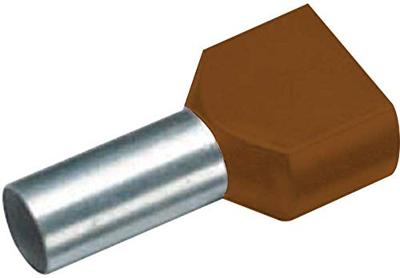 Vogt Verbindungstechnik 470814D Dubbele adereindhulzen 10 mm² Deels geïsoleerd Bruin 100 stuk(s)