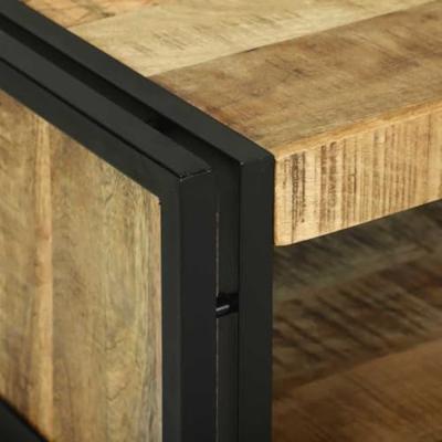 Salontafel Bruin 90 x 50 x 38 cm Massief ruw mangohout