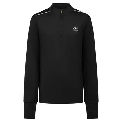 Cruyff Ametrine Trainingstrui 1/4-Zip Kids Zwart