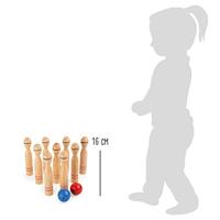 Houten kegelspel voor kinderen SMALL FOOT®, 11 stuks hout - thumbnail
