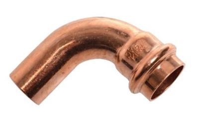 Kirchhoff Koperen bocht 90°, blank, 22 mm, 1 socket, (P5001) (10x) - 988611460
