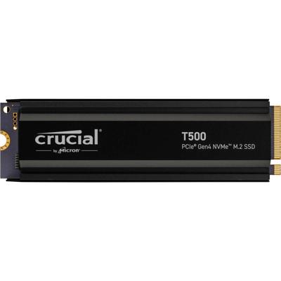 Crucial CT1000T500SSD5 T500 SSD, 1 TB, M.2 2280, PCIe 4.0 NVMe, 7300/ 6800 MB/s, w/ heatsink