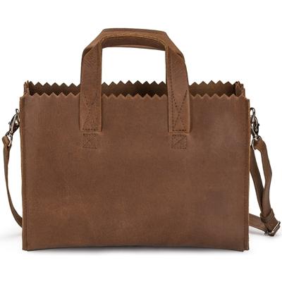 MYOMY My Paper Bag Mini handbag cross-body Croco Burgundy