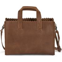 MYOMY My Paper Bag Mini handbag cross-body Croco Burgundy - thumbnail