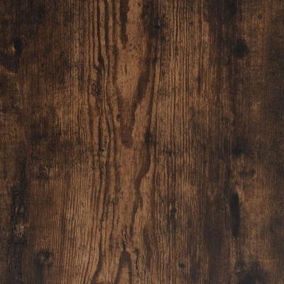 Bedframe met hoofdeinde bewerkt hout gerookt eiken 140x200 cm