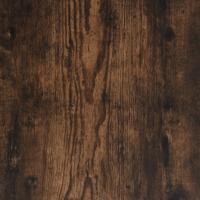 Bedframe met hoofdeinde bewerkt hout gerookt eiken 120x190 cm - thumbnail