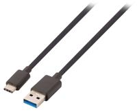 Valueline VLCP61650B10 - USB-kabel (1 m, USB A, USB C, 3.0 (3.1 Gen 1), Zwart) - thumbnail