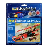 Revell model set - fokker dr.1 37dlg. - incl. basiskleuren verf - thumbnail