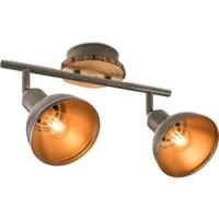 Home sweet home LED opbouwspot Denver 2L - hout - thumbnail