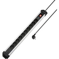 Sygonix SY-6807136 Overspanningsveilige stekkerdoos 10-voudig Zwart, Silver Randaarde stekker 1 stuk(s) - thumbnail