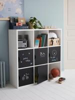 Opbergmeubel met 9 vakken wit - thumbnail