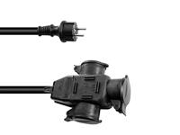 Eurolite 3024701E Stroom Verlengkabel Zwart 5 m H07RN-F 3G 2,5 mm² - thumbnail