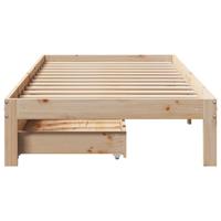 Bedframe met lades massief grenenhout 140x190 cm - thumbnail