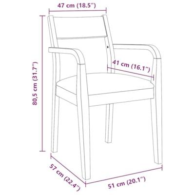 Eetkamerstoelen met kussens 2 st massief hout rubber wit Eetkamerstoelen met kussens 2 st massief hout rubber wit