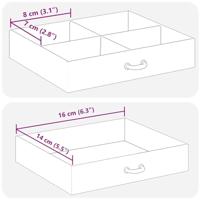 VidaXL Sieradendoosje 4-laags spiegel afsluitbaar 22,5x17,5x16,5 cm - thumbnail