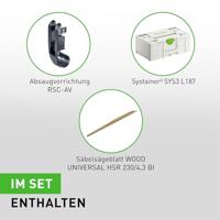 Festool RSC 18 EB-Basic Accu Reciprozaag 18V Basic Body in Systainer - 576947 - thumbnail