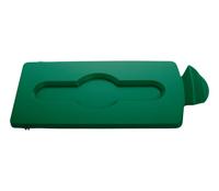 Deksel rubbermaid slim jim rs gesloten groen - thumbnail