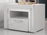 Nachtkastje ARNOLI 1 lade wit - thumbnail
