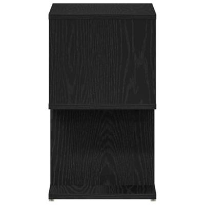 Nachtkastje 2 pcs Zwart eiken 50 x 30 x 51,5 cm Bewerkt hout