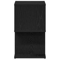 Nachtkastje 2 pcs Zwart eiken 50 x 30 x 51,5 cm Bewerkt hout - thumbnail