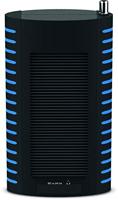 TechniSat TECHNIRADIO Solar - draagbare DAB-radio (DAB+, FM, hoofdtelefoonaansluiting, opladen via zonnepaneel, IPX 5 spatwaterdicht) zwart/blauw - thumbnail