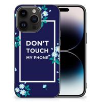 iPhone 15 Pro | Telefoon Hoesje | Flowers Blue DTMP - thumbnail