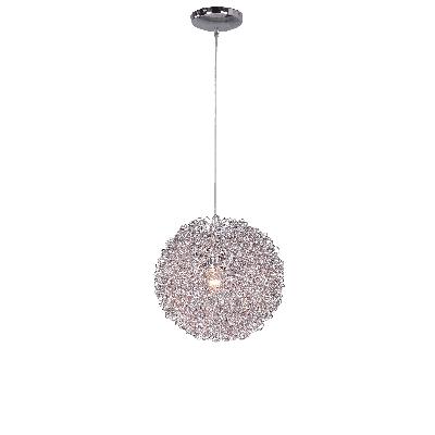 Hanglamp Firenze Modern 30 cm 1 Lichts Zilver Hanglamp Firenze Modern 30 cm 1 Lichts Zilver