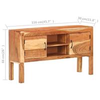 Dressoir 116x30x66 cm massief acaciahout - thumbnail