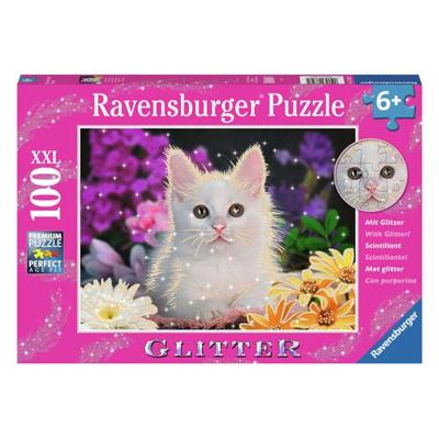 Ravensburger puzzel schitterend katje 100 XXL stukjes Ravensburger puzzel schitterend katje 100 XXL stukjes