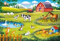 Clementoni legpuzzel super color the animal farm, 30st. - thumbnail