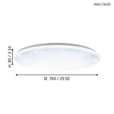 Eglo PlafondlampGiron-S 76cm wit - 97542
