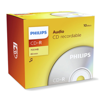 Philips Cd-R 700Mb Audio Jewel Case 10 Stuks - thumbnail