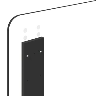 Bedframe met hoofdeinde Zwart 90 x 200 cm Massief grenenhout