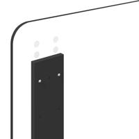 Bedframe met hoofdeinde Zwart 90 x 200 cm Massief grenenhout - thumbnail