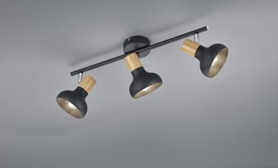 Trio PlafondlampLatika 3-lichts zwart - R81523032