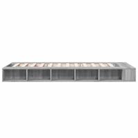 Bedframe bewerkt hout grijs sonoma eikenkleurig 90x200 cm - thumbnail