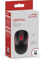 SpeedLink CEPTICA Muis Radiografisch Optisch Zwart, Rood 3 Toetsen 1600 dpi - thumbnail