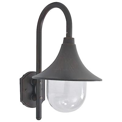 VidaXL Tuin wandlamp e27 42 cm aluminium brons VidaXL Tuin wandlamp e27 42 cm aluminium brons