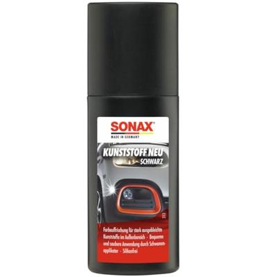 SONAX kunststof onderhoudsmiddel "kunststoffneu" plastic new black 100ml
