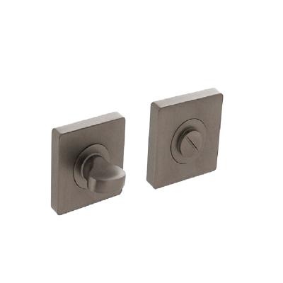 Intersteel Rozet vierkant met toilet-/badkamersluiting 55x55x10mm - antraciet