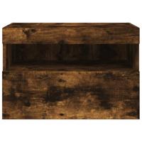 Tv-wandmeubel met LED-verlichting 60x30x40 cm gerookt eiken - thumbnail