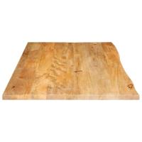 Tafelblad met natuurlijke rand 110x60x3,8 cm massief mangohout - thumbnail