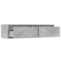 Tv-meubel met LED-verlichting 100X35,5x25 cm betongrijs - thumbnail