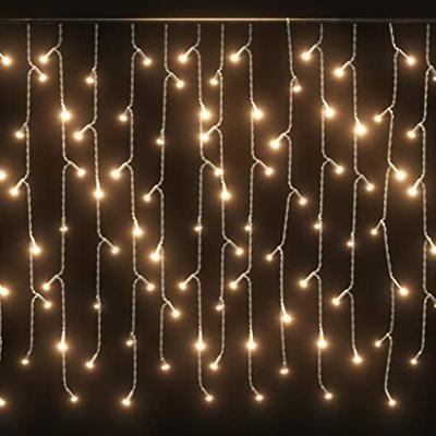 VidaXL Lichtgordijn met 400 led&apos;s en 8 functies 10 m warmwit - thumbnail
