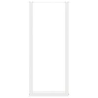 Bartafelpoten 2 st U-vormig 40x(110-111) cm staal wit - thumbnail