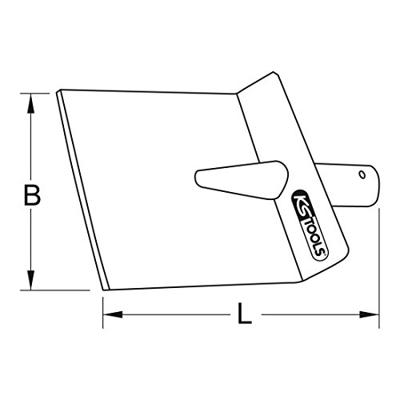 KS Tools 9639570 963.9570 Vloerschraper